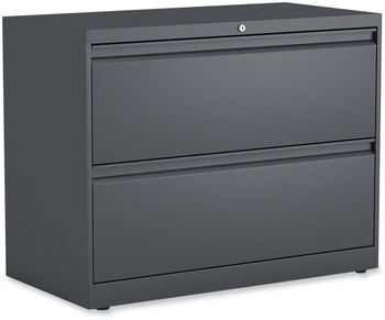 Alera® Lateral File 2 Legal/Letter/A4/A5-Size Drawers, Charcoal, 36" x 18.63" 28"