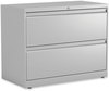 A Picture of product ALE-HLF3629LG Alera® Lateral File 2 Legal/Letter-Size Drawers, Light Gray, 36" x 18.63" 28"