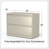 A Picture of product ALE-HLF3629PY Alera® Lateral File 2 Legal/Letter-Size Drawers, Putty, 36" x 18.63" 28"