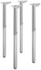A Picture of product HON-B4LEGT1 HON® Build™ Adjustable Post Legs 22" to 34" High, Platinum, 4/Pack
