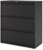 A Picture of product ALE-HLF3641BL Alera® Lateral File 3 Legal/Letter/A4/A5-Size Drawers, Black, 36" x 18.63" 40.25"