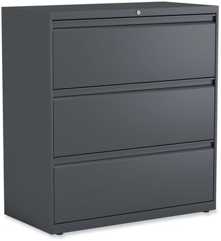 Alera® Lateral File 3 Legal/Letter/A4/A5-Size Drawers, Charcoal, 36" x 18.63" 40.25"