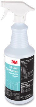 3M™ TB Quat Disinfectant Ready-to-Use Cleaner 32 oz Bottle, 12 Bottles and 2 Spray Triggers/Carton