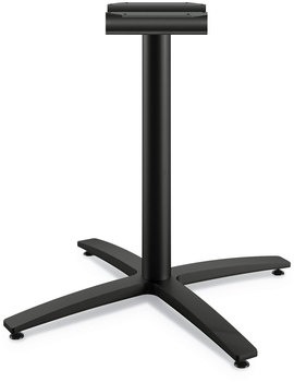 HON® Between™ Seated Height Bases Seated-Height X-Base for 42" Table Tops, 32.68w x 29.57h, Black