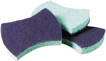 Scotch-Brite™ PROFESSIONAL Power Sponge #3000, 2.8 x 4.5, 0.6" Thick, Blue/Teal, 20/Carton