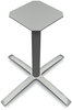 A Picture of product HON-BTX30LPR8 HON® Between™ Seated Height Bases Seated-Height X-Base for 42" Table Tops, 32.68w x 29.57h, Silver