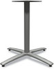 A Picture of product HON-BTX30LPR8 HON® Between™ Seated Height Bases Seated-Height X-Base for 42" Table Tops, 32.68w x 29.57h, Silver