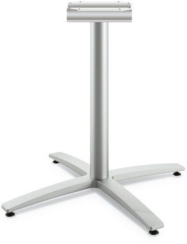 HON® Between™ Seated Height Bases Seated-Height X-Base for 42" Table Tops, 32.68w x 29.57h, Silver