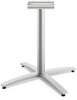 A Picture of product HON-BTX30LPR8 HON® Between™ Seated Height Bases Seated-Height X-Base for 42" Table Tops, 32.68w x 29.57h, Silver