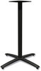 A Picture of product HON-BTX42LCBK HON® Between™ Standing Height X-Base Standing-Height for 42" Table Tops, 32.68w x 41.12h, Black