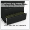 A Picture of product ALE-HLF3654BL Alera® Lateral File 4 Legal/Letter-Size Drawers, Black, 36" x 18.63" 52.5"