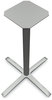 A Picture of product HON-BTX42LPR8 HON® Between™ Standing Height X-Base Standing-Height for 42" Table Tops, 32.68w x 41.12h, Silver