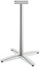 A Picture of product HON-BTX42LPR8 HON® Between™ Standing Height X-Base Standing-Height for 42" Table Tops, 32.68w x 41.12h, Silver