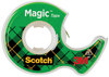 A Picture of product MMM-3105 Scotch® Magic™ Tape in Handheld Dispenser 1" Core, 0.75" x 25 ft, Clear, 3/Pack