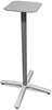 A Picture of product HON-BTX42SPR8 HON® Between™ Standing Height X-Base Standing-Height for 30" to 36" Table Tops, 26.18w x 41.12h, Silver