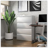 A Picture of product ALE-HLF3654LG Alera® Lateral File 4 Legal/Letter-Size Drawers, Light Gray, 36" x 18.63" 52.5"