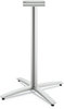 A Picture of product HON-BTX42SPR8 HON® Between™ Standing Height X-Base Standing-Height for 30" to 36" Table Tops, 26.18w x 41.12h, Silver