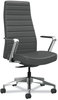 A Picture of product HON-CEUW0PU19C4P HON® Cofi™ Executive High Back Chair Supports Up to 300 lb, 15.5 20.5 Seat Height, Graphite Seat/Back, Polished Aluminum Base