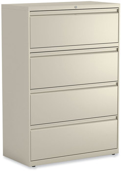 Alera® Lateral File 4 Legal/Letter-Size Drawers, Putty, 36" x 18.63" 52.5"