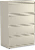 A Picture of product ALE-HLF3654PY Alera® Lateral File 4 Legal/Letter-Size Drawers, Putty, 36" x 18.63" 52.5"