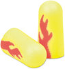 A Picture of product MMM-3121252 3M™ E·A·Rsoft™ Yellow Neon Blasts™ Soft Foam Earplugs E-A-Rsoft Cordless, Neon/Red Flame, 200 Pairs/Box