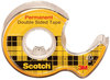 A Picture of product MMM-3136 Scotch® Double-Sided Permanent Tape in Handheld Dispenser 1" Core, 0.5" x 20.83 ft, Clear, 3/Pack