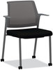 A Picture of product HON-CFRGFHCC10P7 HON® Cipher™ Mesh Back Guest Chair 24.25" x 24.13" 33.5", Black Seat, Charcoal Base, Ships in 7-10 Business Days