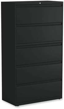 Alera® Lateral File 5 Legal/Letter/A4/A5-Size Drawers, Black, 36" x 18.63" 67.63"
