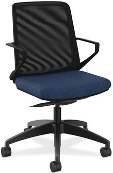 HON® Cliq™ Office Chair Supports Up to 300 lb, 17" 22" Seat Height, Navy Black Back/Base, Ships in 7-10 Business Days
