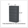 A Picture of product ALE-HLF3667CC Alera® Lateral File 5 Legal/Letter/A4/A5-Size Drawers, Charcoal, 36" x 18.63" 67.63"