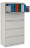 A Picture of product ALE-HLF3667LG Alera® Lateral File 5 Legal/Letter/A4/A5-Size Drawers, Light Gray, 36" x 18.63" 67.63"
