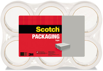Scotch® 3350 General Purpose Packaging Tape 3" Core, 1.88" x 109 yds, Clear, 6/Pack