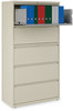 A Picture of product ALE-HLF3667PY Alera® Lateral File 5 Legal/Letter/A4/A5-Size Drawers, Putty, 36" x 18.63" 67.63"