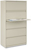 A Picture of product ALE-HLF3667PY Alera® Lateral File 5 Legal/Letter/A4/A5-Size Drawers, Putty, 36" x 18.63" 67.63"