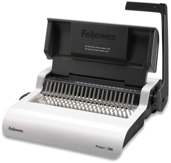 Fellowes® Pulsar™ Comb Binding Systems Manual System, 300 Sheets, 18.13 x 15.38 5.13, White