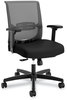 A Picture of product HON-CMY1AACCF10 HON® Convergence® Mid-Back Task Chair Synchro-Tilt and Seat Glide, Supports Up to 275 lb, Black