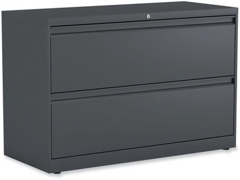 Alera® Lateral File 2 Legal/Letter-Size Drawers, Charcoal, 42" x 18.63" 28"
