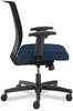 A Picture of product HON-CMY1AAPX13 HON® Convergence® Mid-Back Task Chair Up to 275lb, 16.5" 21" Seat Ht, Navy Black Back/Frame, Ships in 7-10 Bus Days