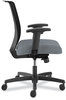 A Picture of product HON-CMY1AAPX25 HON® Convergence® Mid-Back Task Chair Up to 275 lb, 16.5" 21" Seat Ht, Basalt Black Back/Frame, Ships in 7-10 Bus Days