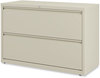 A Picture of product ALE-HLF4229PY Alera® Lateral File 2 Legal/Letter-Size Drawers, Putty, 42" x 18.63" 28"