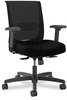 A Picture of product HON-CMY1ACU10 HON® Convergence® Mid-Back Task Chair Swivel-Tilt, Up to 275lb, 16.5" 21" Seat Ht, Black Seat/Back/Frame,Ships in 7-10 Bus Days