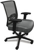 A Picture of product HON-CMY1ACU19 HON® Convergence® Mid-Back Task Chair Synchro-Tilt and Seat Glide, Supports Up to 275 lb, Iron Ore Black Back/Base