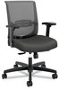 A Picture of product HON-CMY1ACU19 HON® Convergence® Mid-Back Task Chair Synchro-Tilt and Seat Glide, Supports Up to 275 lb, Iron Ore Black Back/Base