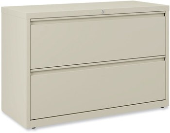 Alera® Lateral File 2 Legal/Letter-Size Drawers, Putty, 42" x 18.63" 28"