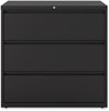 A Picture of product ALE-HLF4241BL Alera® Lateral File 3 Legal/Letter/A4/A5-Size Drawers, Black, 42" x 18.63" 40.25"