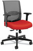 A Picture of product HON-CMY1ACU67 HON® Convergence® Mid-Back Task Chair Synchro-Tilt and Seat Glide, Supports Up to 275 lb, Red Black Back/Base