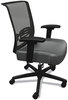 A Picture of product HON-CMZ1ACU19 HON® Convergence® Mid-Back Task Chair Swivel-Tilt, Supports Up to 275 lb, 16.5" 21" Seat Height, Iron Ore Black Back/Base