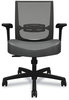 A Picture of product HON-CMZ1ACU19 HON® Convergence® Mid-Back Task Chair Swivel-Tilt, Supports Up to 275 lb, 16.5" 21" Seat Height, Iron Ore Black Back/Base