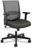 A Picture of product HON-CMZ1ACU19 HON® Convergence® Mid-Back Task Chair Swivel-Tilt, Supports Up to 275 lb, 16.5" 21" Seat Height, Iron Ore Black Back/Base