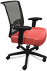 A Picture of product HON-CMZ1ACU67 HON® Convergence® Mid-Back Task Chair Swivel-Tilt, Supports Up to 275 lb, 16.5" 21" Seat Height, Red Black Back/Base